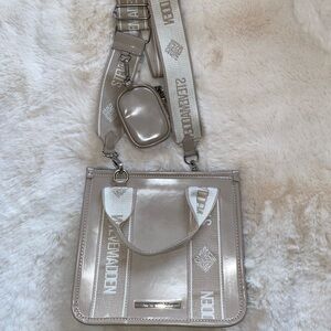 Steve Madden Purse (Beige Shoulder Bag with Strap)